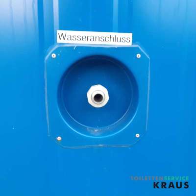 Wasseranschluss unseres 2er WC-Containers